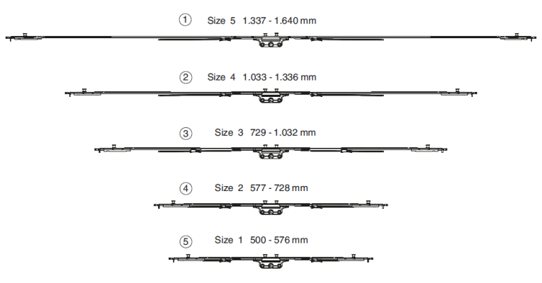 Maco MKV drawing size range